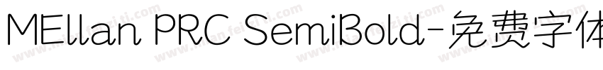 MEllan PRC SemiBold字体转换